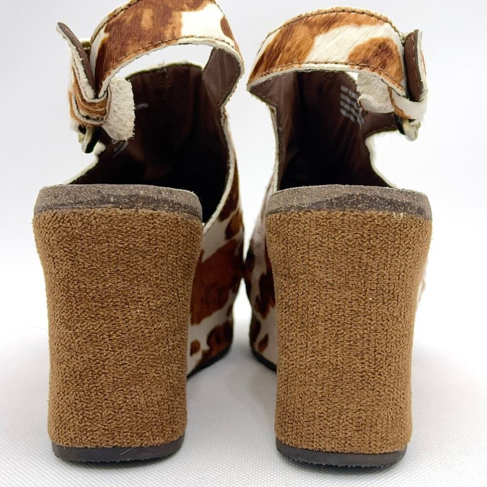 OTBT Jaunt Slingback Platform Wedge Sandals Cow - Picture 6 of 9